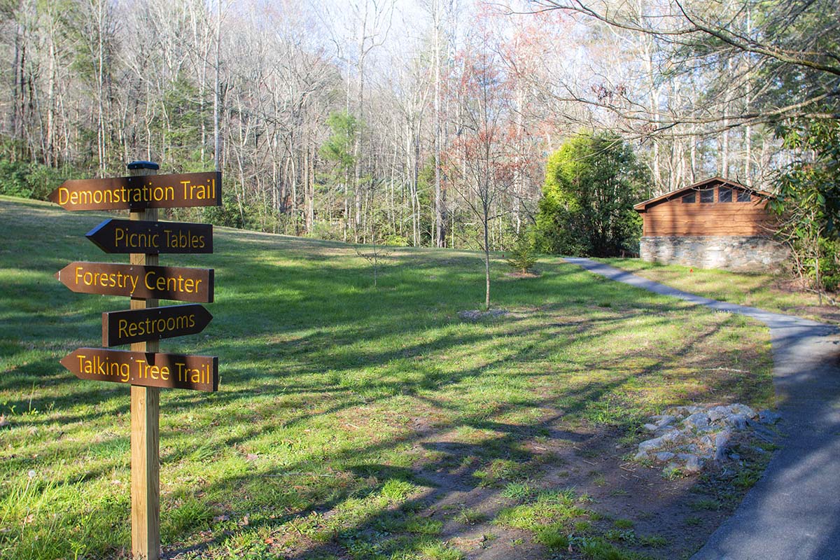 Photo of Holmes trails sign